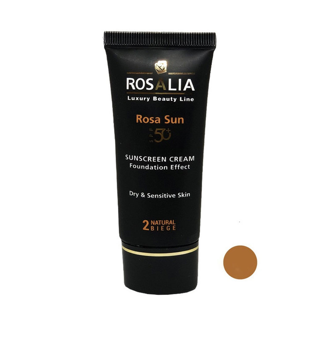 کرم ضد آفتاب رزالیا مدل Rosa Sun با SPF50 برای پوست خشک ۴۰ میلی لیتر
