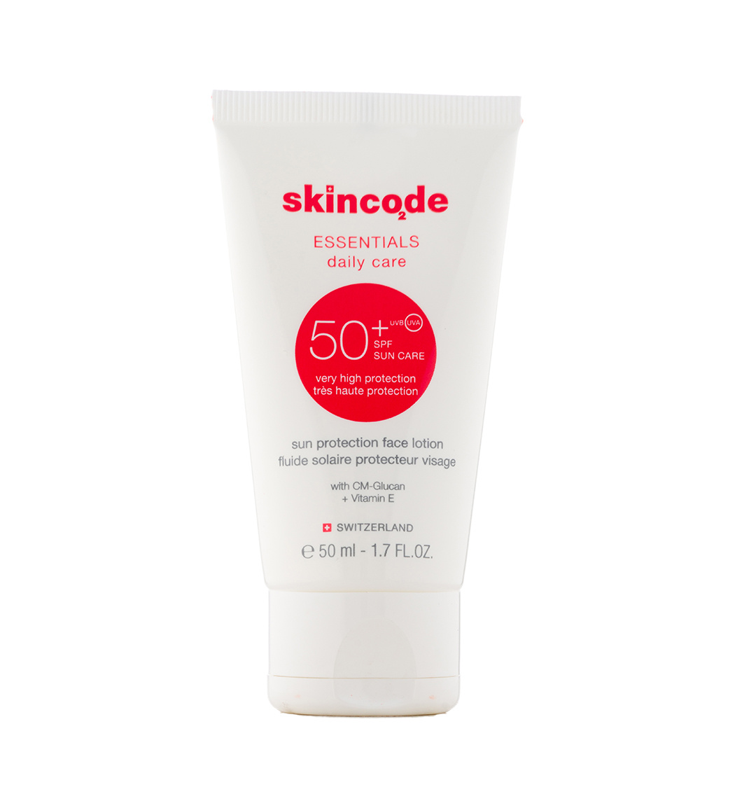 لوسیون ضد آفتاب اسکین کد مدل Sun Protective SPF 50 برای انواع پوست ۵۰ میلی لیتر