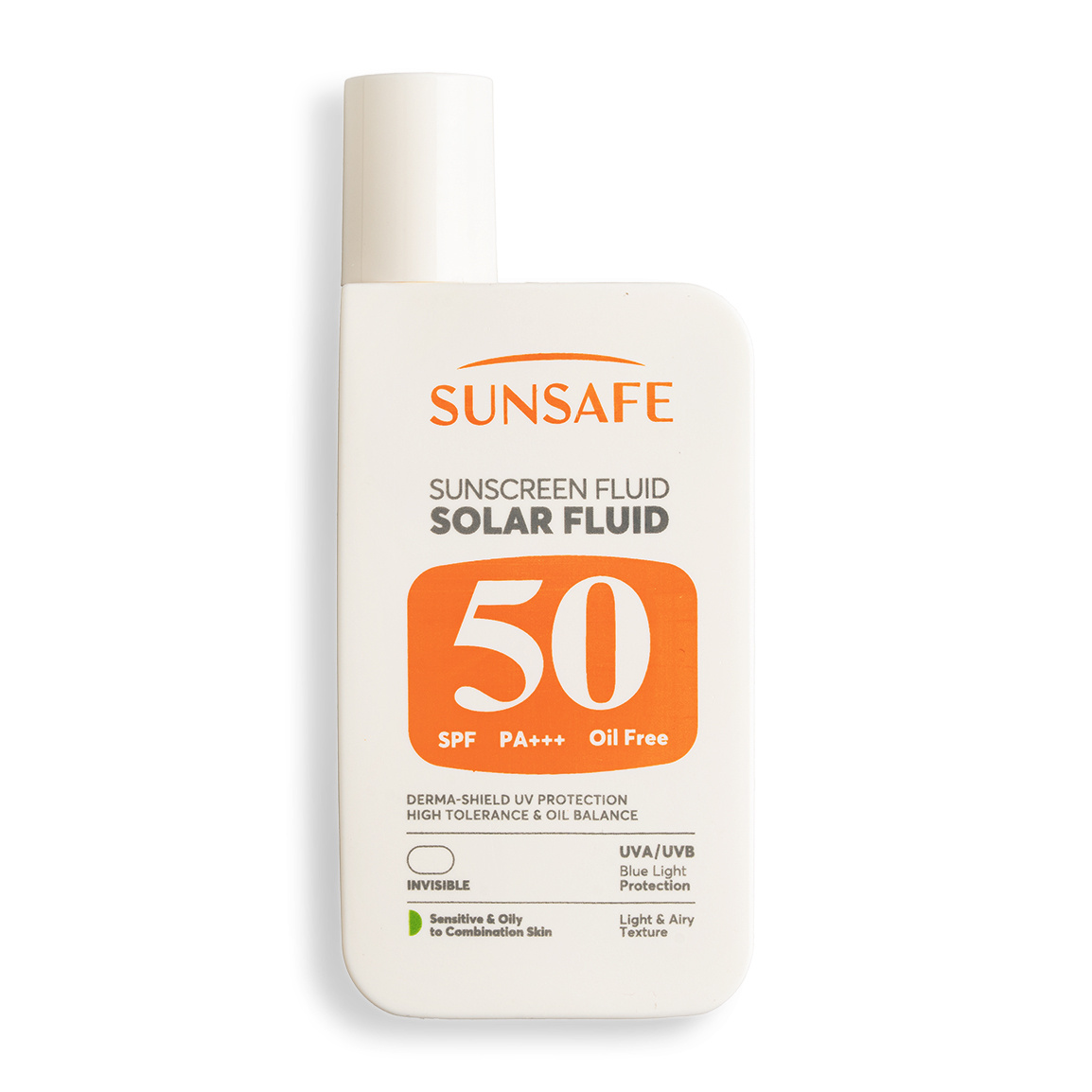 ضد آفتاب سان سیف مدل Solar Fluid SPF 50 مناسب پوست چرب مختلط ۵۵ میلی لیتر