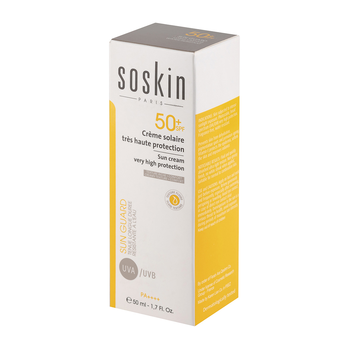 کرم ضد آفتاب ساسکین مدل Soskin SPF50 مناسب پوست چرب ۵۰ میلی لیتر | عکس 2