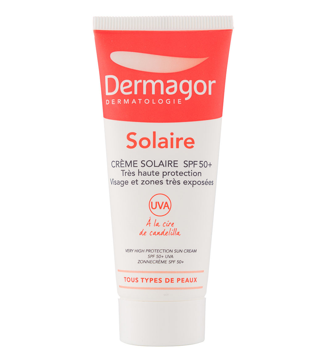 کرم ضد آفتاب درماگور SPF50 مناسب پوست نرمال تا خشک ۴۰ میلی لیتر
