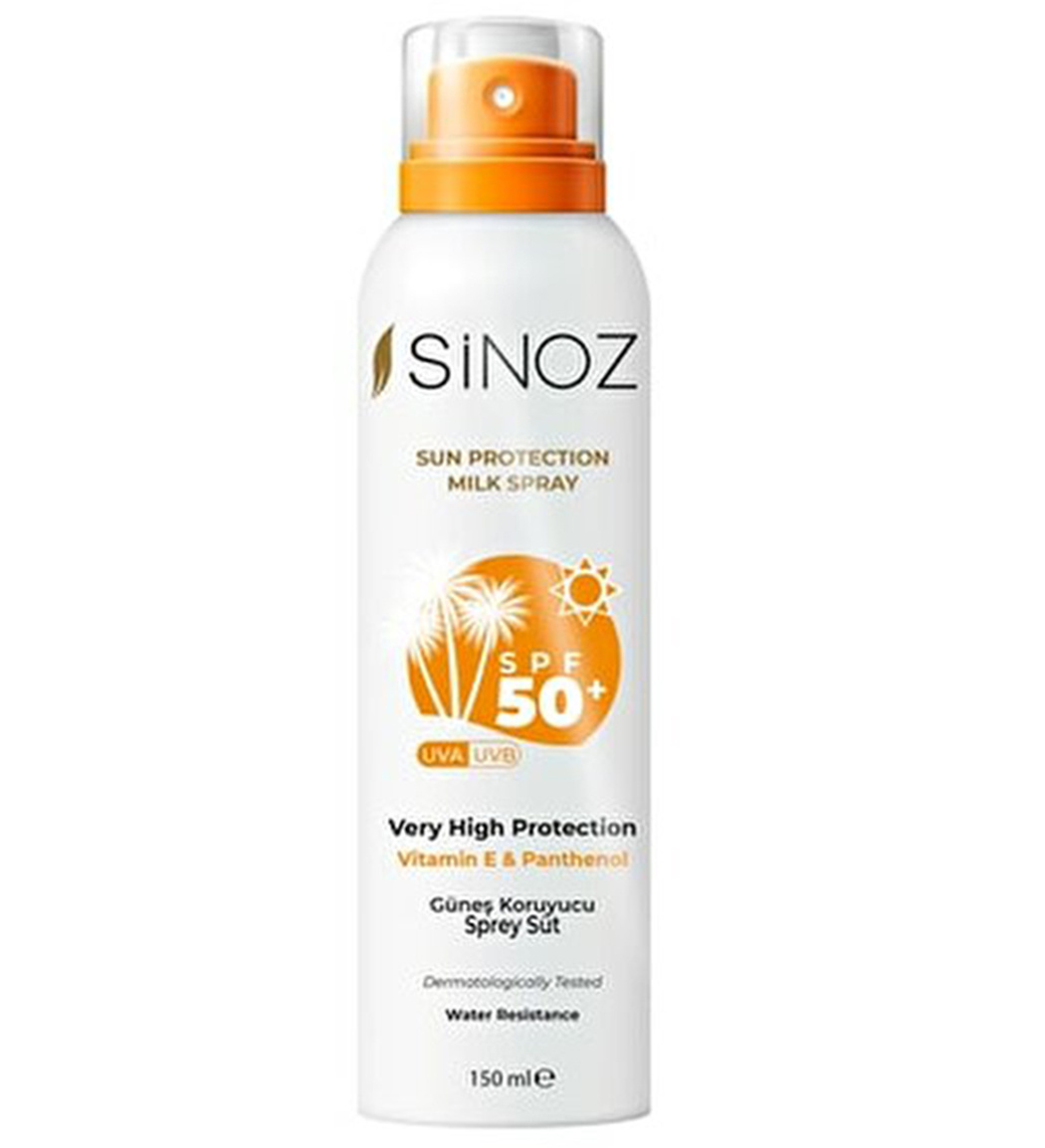 اسپری ضد آفتاب سینوز Sinoz SPF50 مناسب انواع پوست ۲۰۰ میلی لیتر