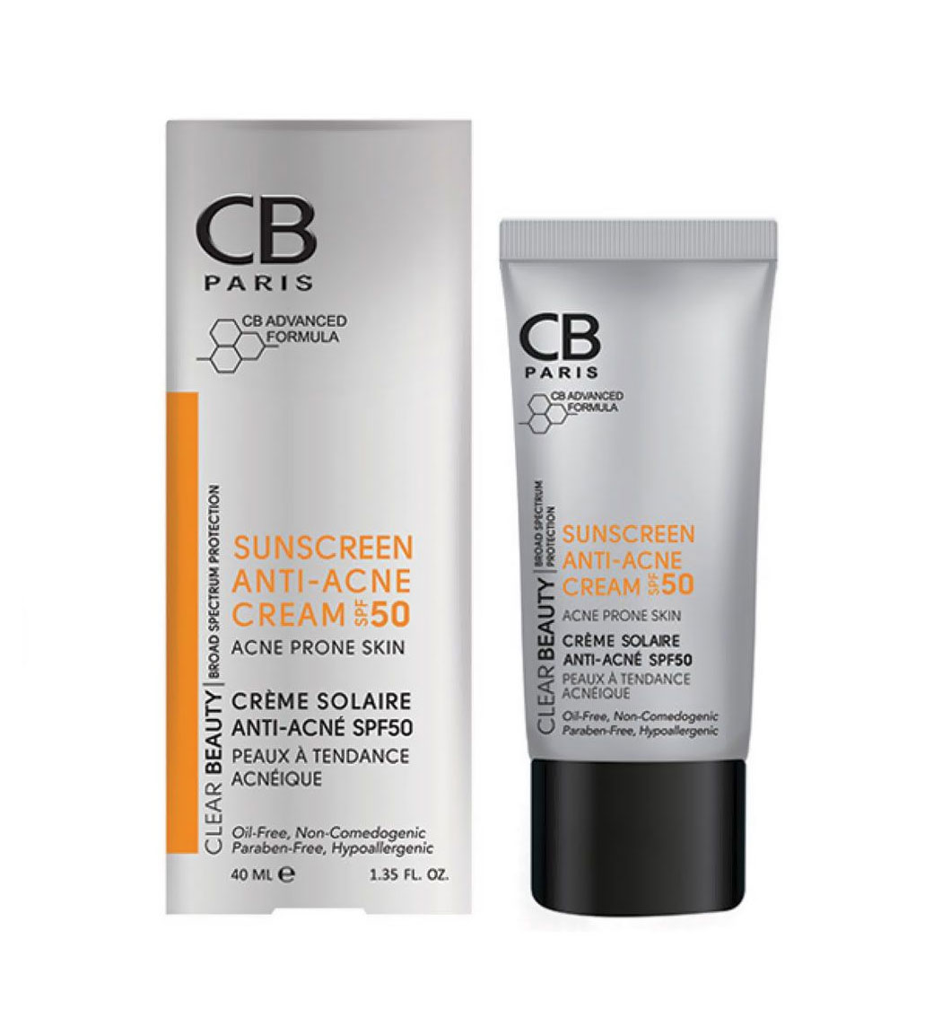 کرم ضد آفتاب و ضدجوش سی بی مدل Anti Acne SPF 50 مناسب پوست چرب ۵۰ میلی لیتر | عکس 2